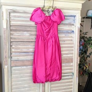 Vintage Fushia bridal gown